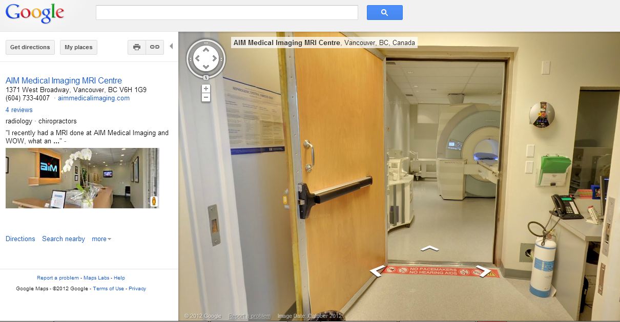 Aim Medical Imaging on Google Places
